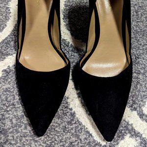 7m Ann Taylor - De 'Orsay High Heel Black Suede
